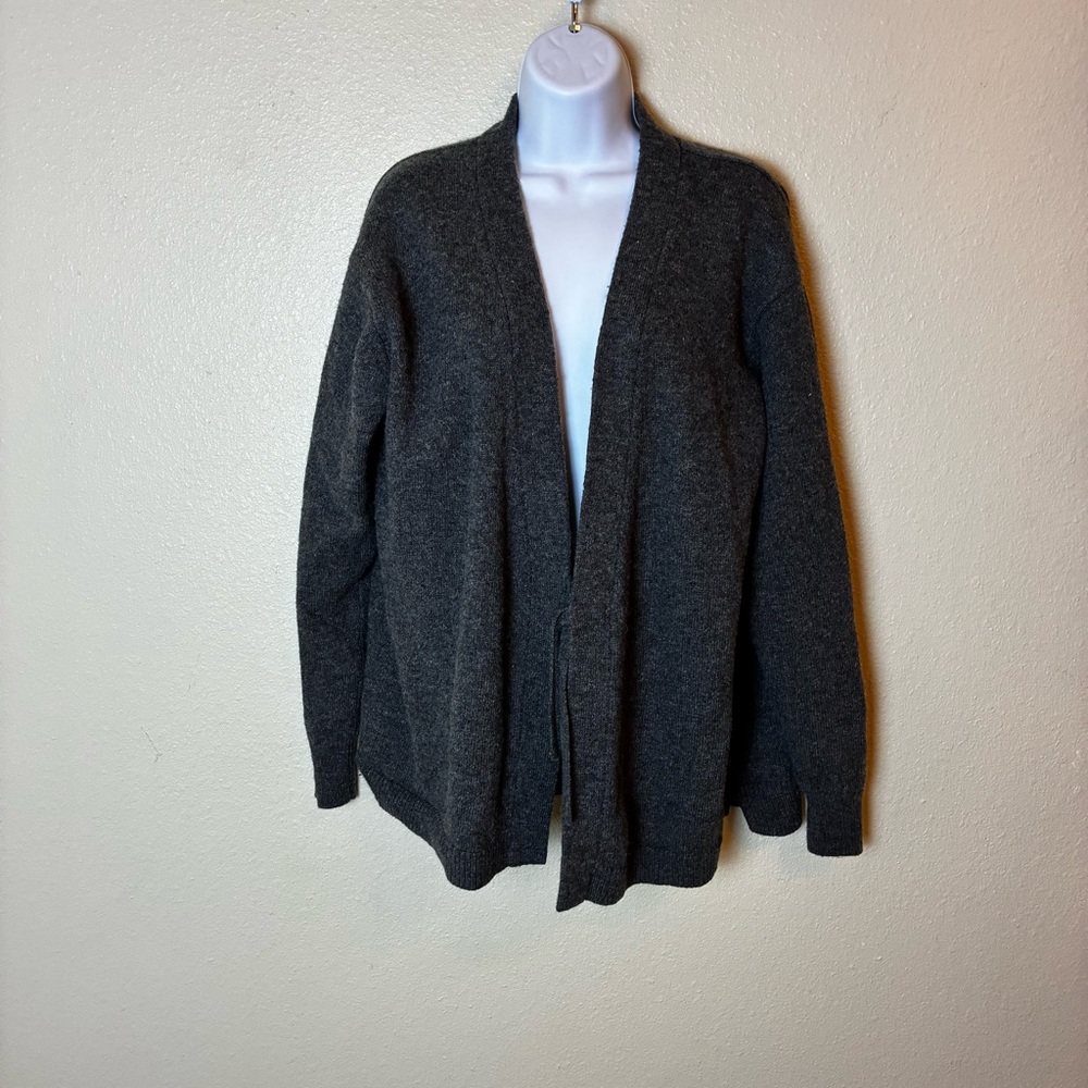 Muji Charcoal Grey Open Cardigan XL